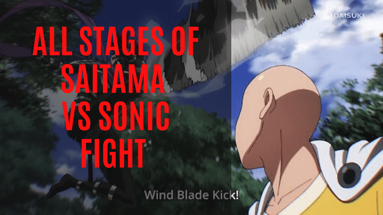 All Stages of Saitama vs. Sonic Fight | Otaku Fanatic